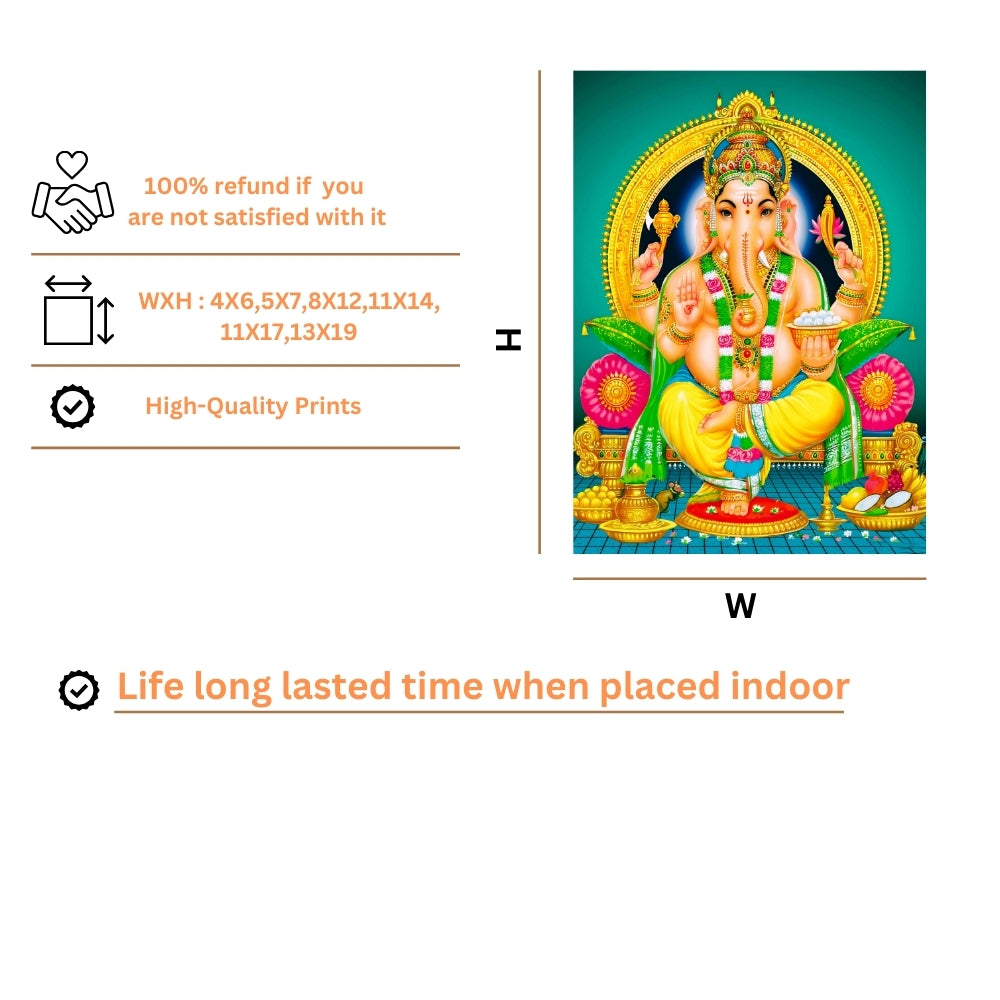 Lord Ganapathi wall art- God ganesha photo frame