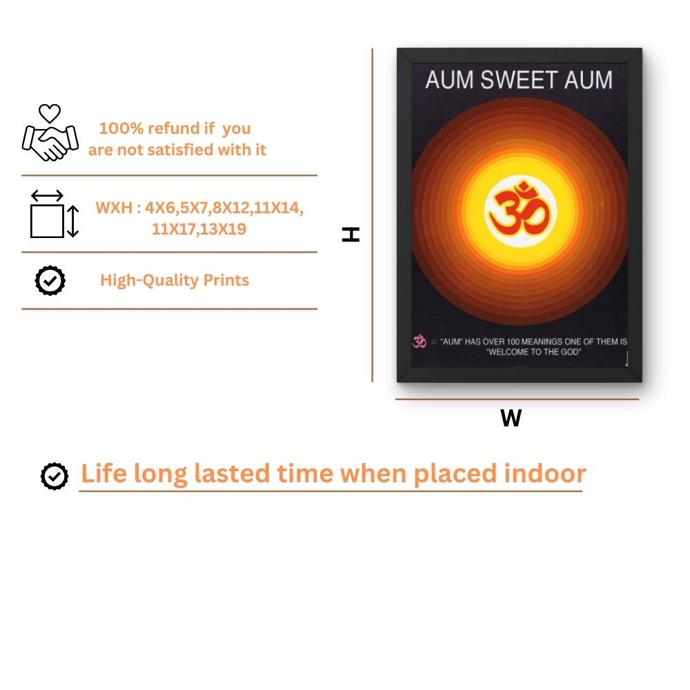 OM wall art- OM photo frame