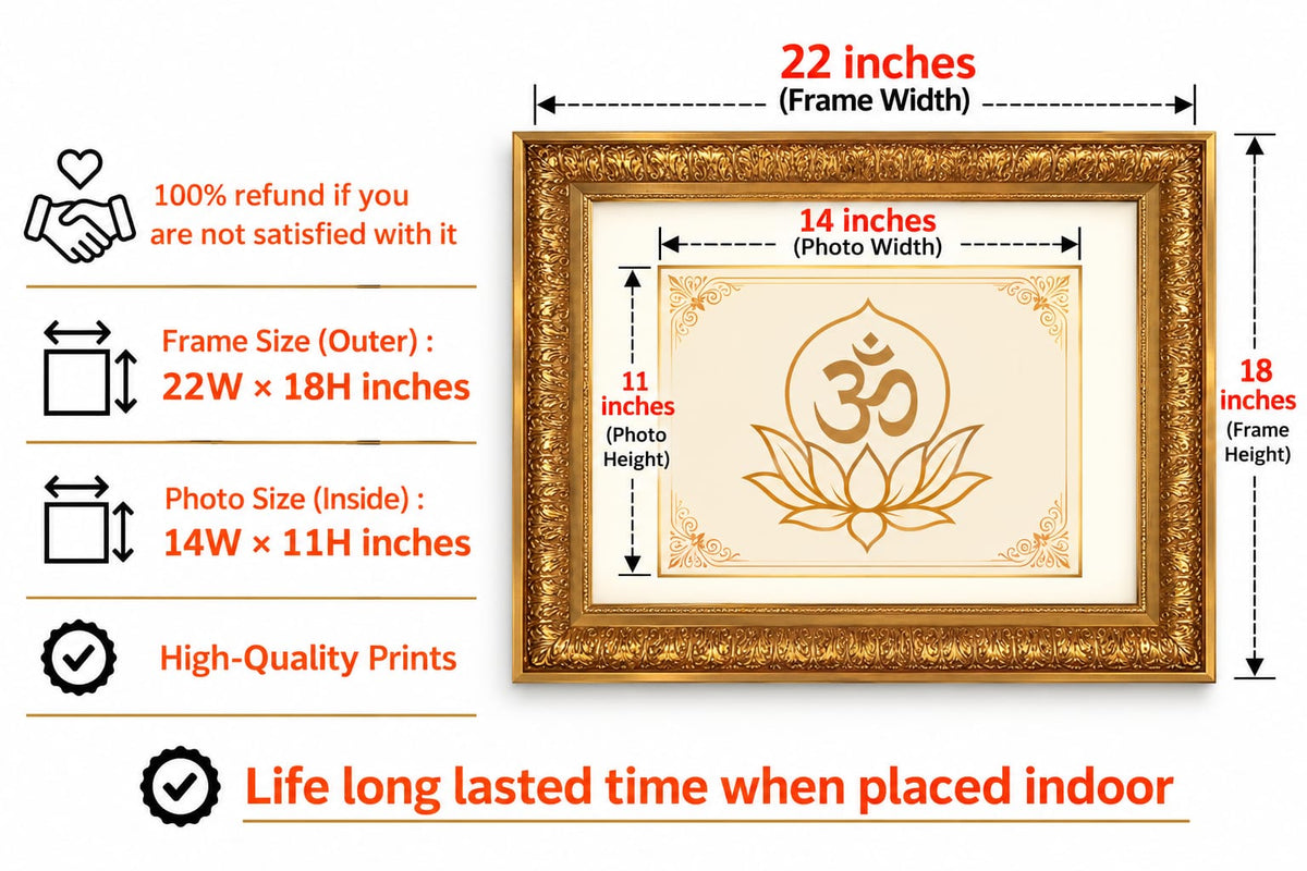 Premium Goddess Saraswati Wall Art – Veena Playing Saraswati Hindu Goddess Photo Frame