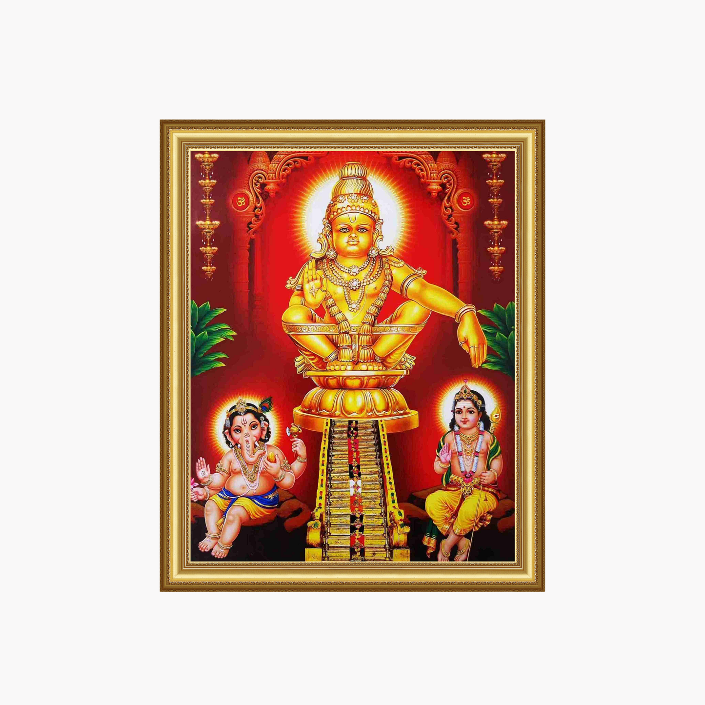 Ayyappa with Ganesha & Murugan