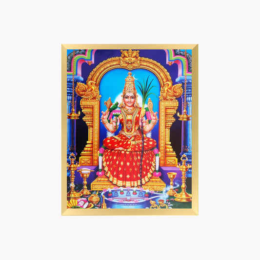 Goddess Meenakshi Wall Art – Sri Meenakshi Amman Hindu Goddess Photo Frame
