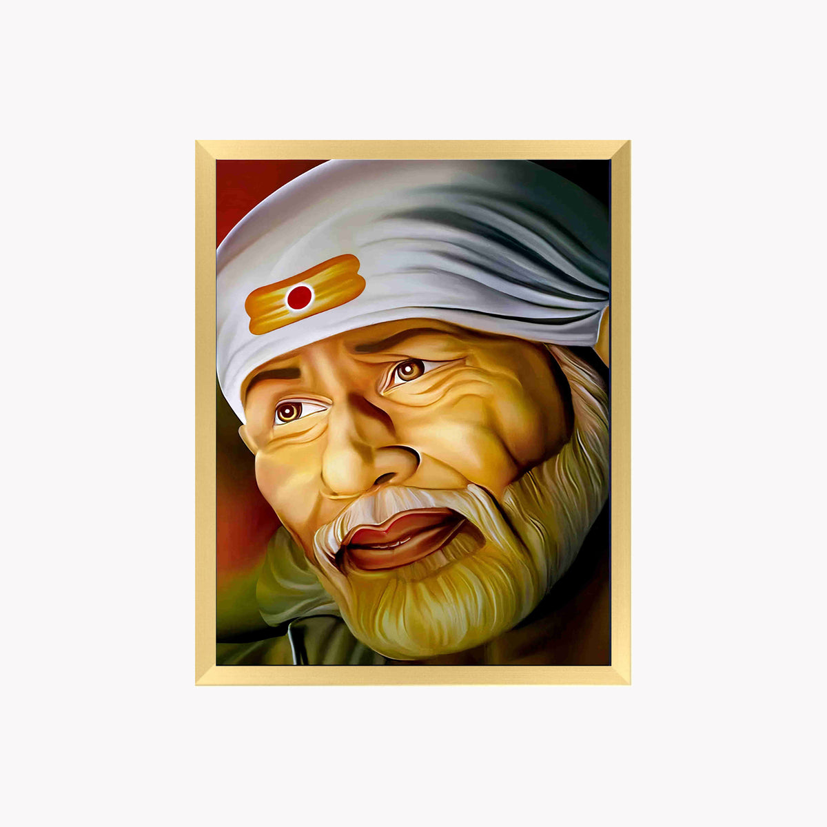 Shirdi Sai Baba Wall Art – Sai Baba Hindu Spiritual God Photo Frame