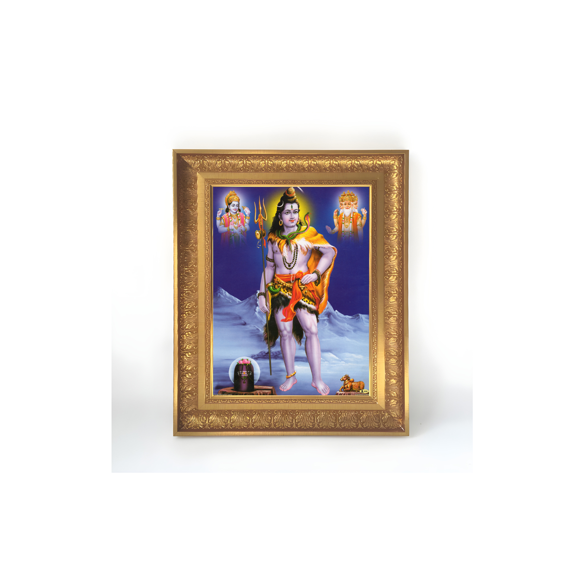 Premium Lord Shiva Wall Art – Mahadev Hindu God Photo Frame