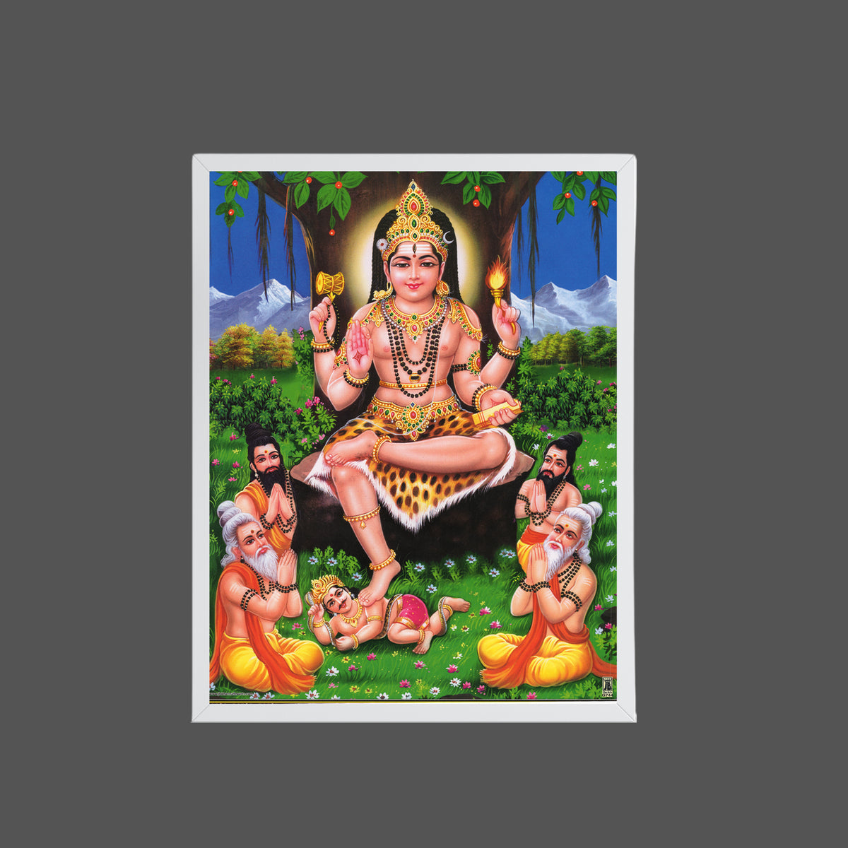 Lord manikanta wall art- Lord ayyappa photo frame