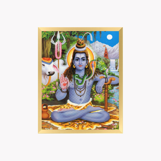 Lord Shiva Wall Art – Mahadev Hindu God Photo Frame