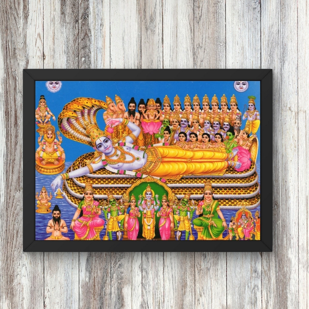 Lord Vishnu wall art- God Vishnu photo frame