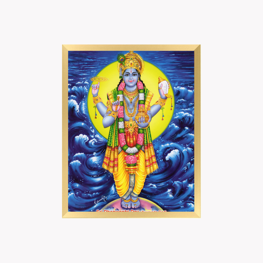 Lord Vishnu Wall Art – Sri Maha Vishnu Hindu God Photo Frame