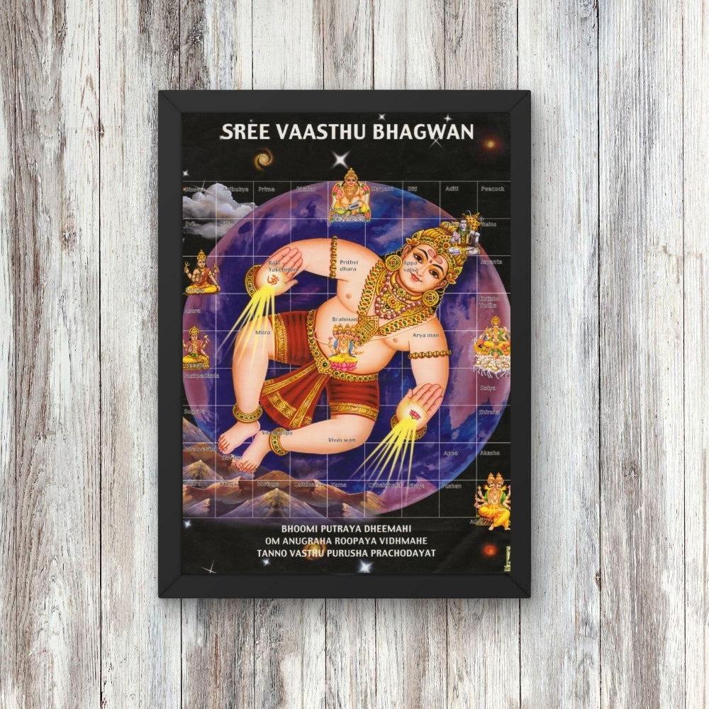 Sree Vastu Bhagwan wall art- God Vastu bagwan photo frame