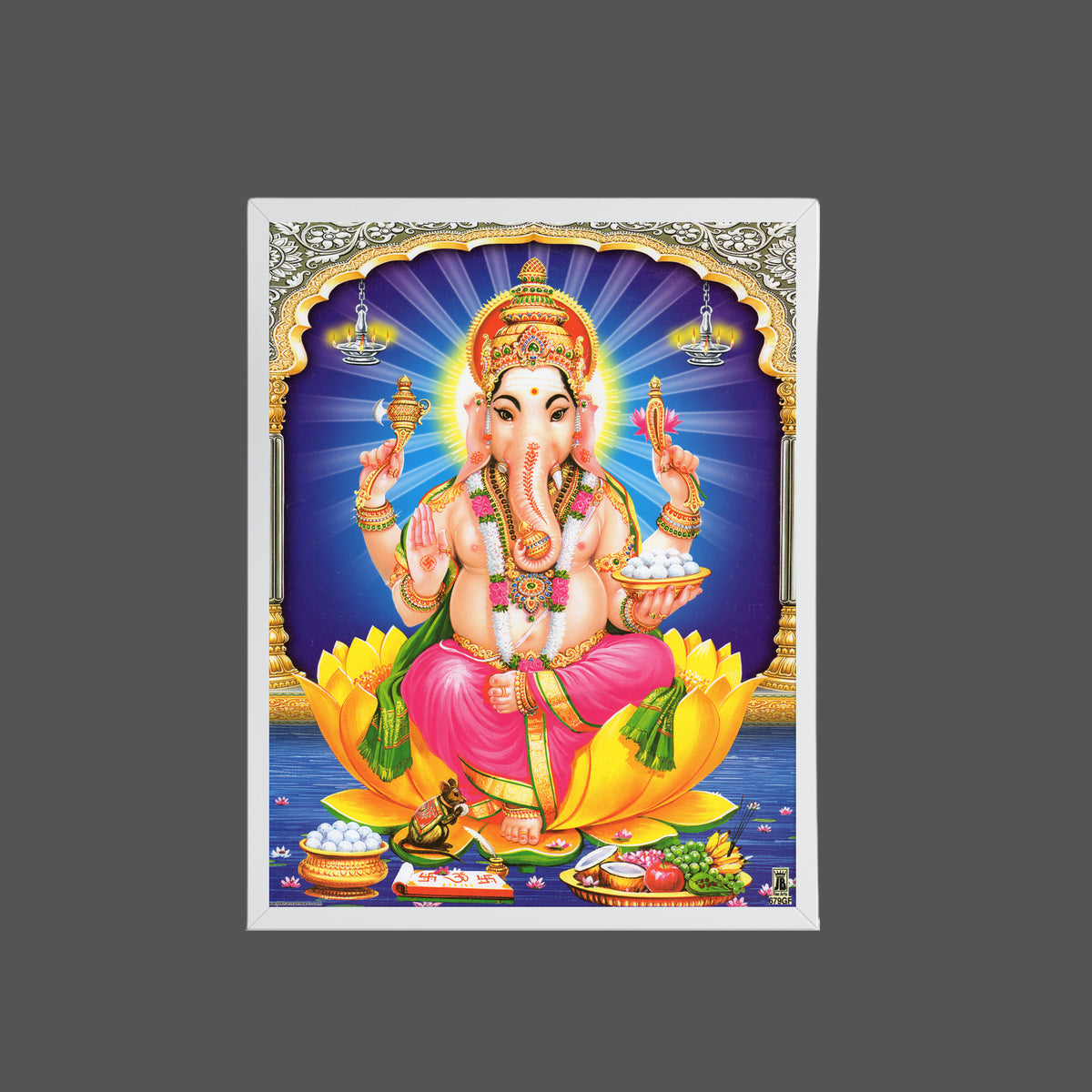 Lord Ganpathi wall art- Vinayaka hindu god photo frame