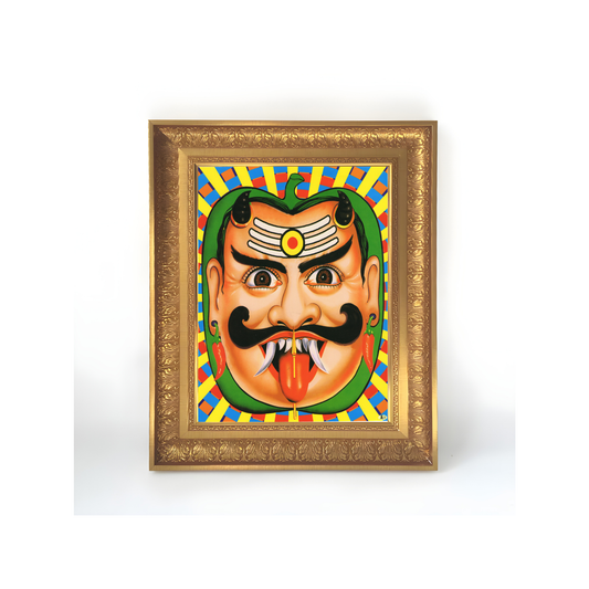 Premium Drishti Bomma Wall Art – Nazar Battu Evil Eye Protection Traditional Decorative Photo Frame