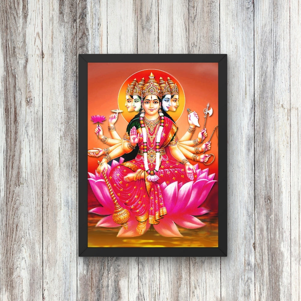 Goddess Gayathri maatha wall art-Maa Gayathri god frame