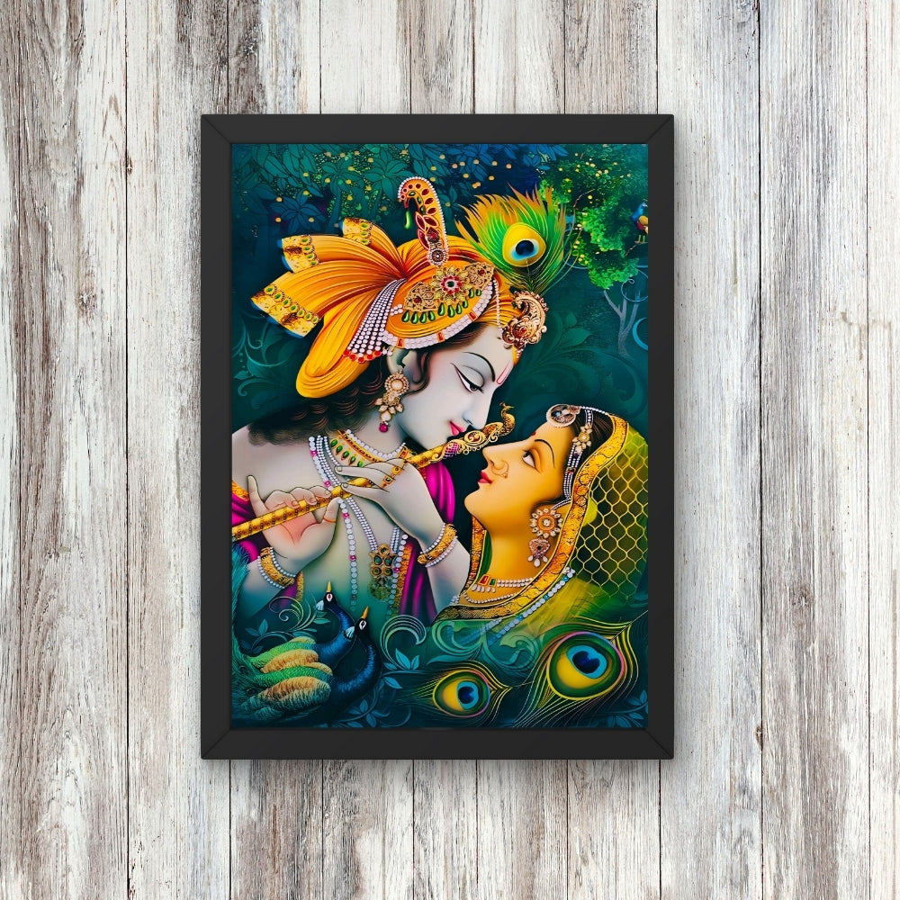 Lord Krishna wall art-Goddess Radha Krishna photo frame