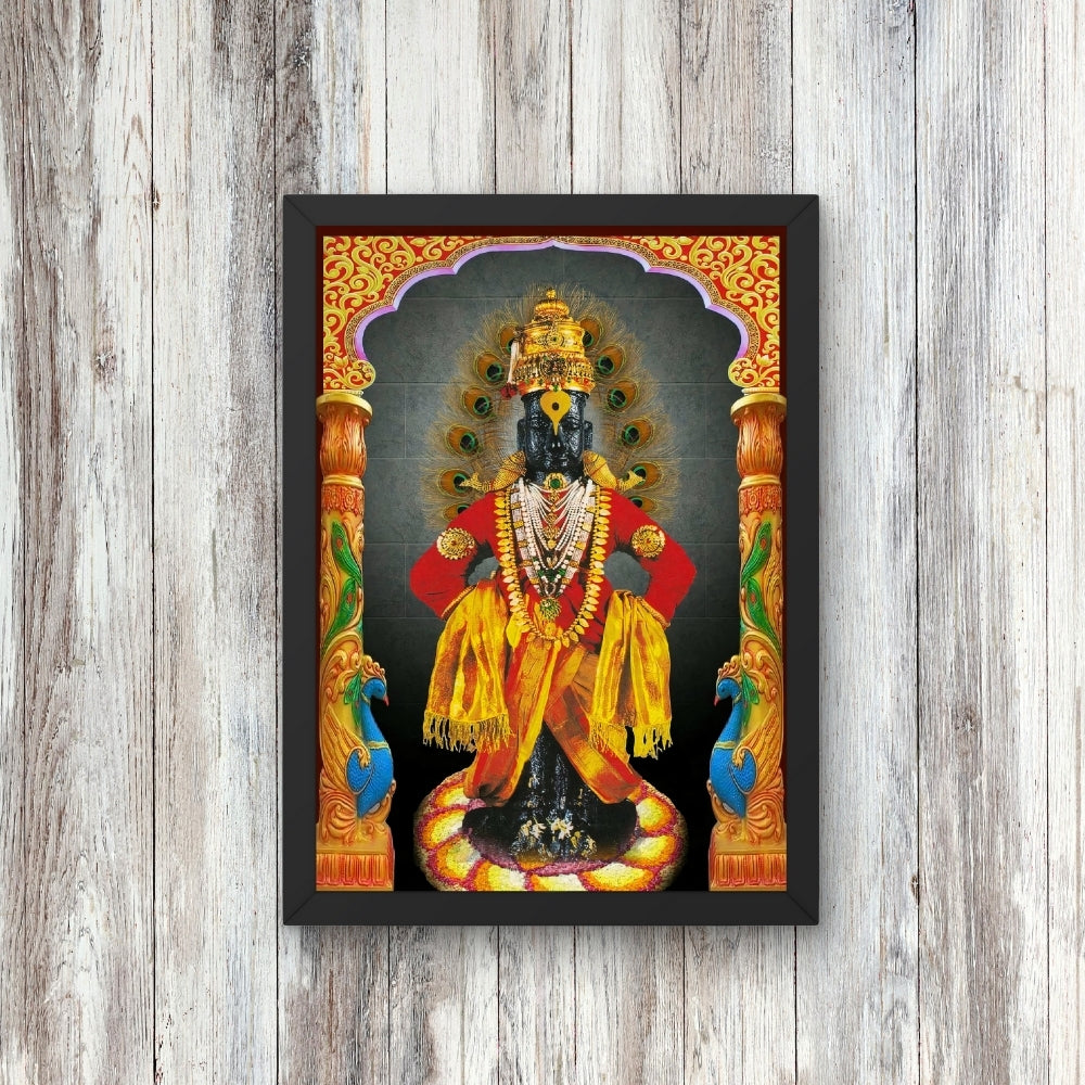 Lord Vitthal Wall Art – Panduranga Vithoba Hindu God Photo Frame