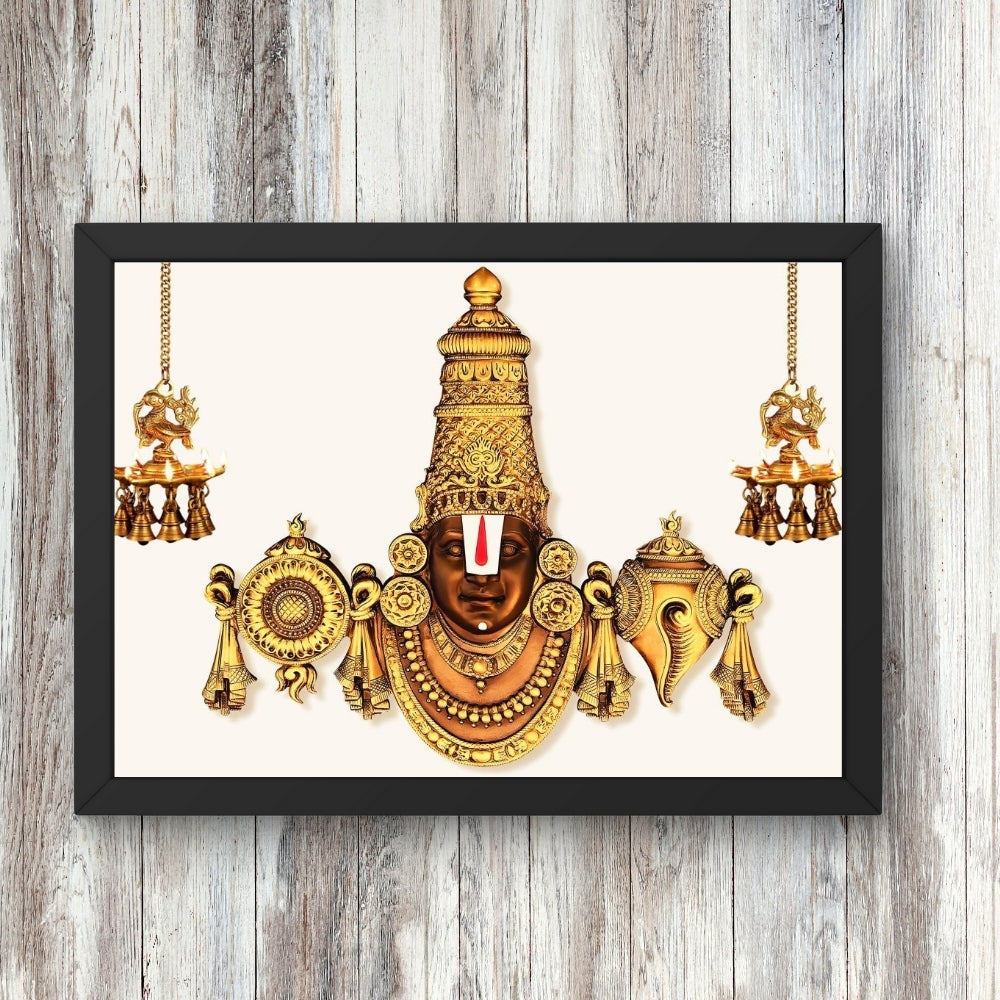 Lord Venkateshwara Swamy Wall Art -  Venkateshwaraswamy Hindu God Photo Frame