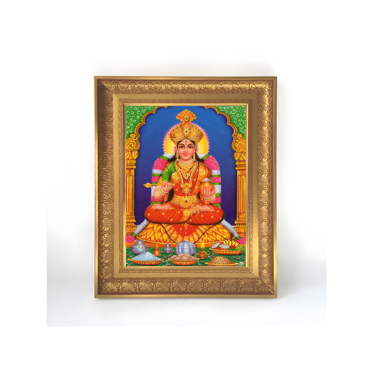 Premium Goddess Annapurna Wall Art – Annapurna Devi Hindu Goddess Photo Frame