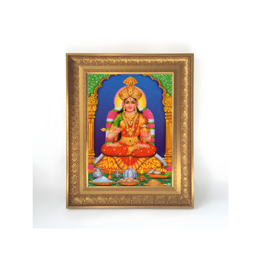 Premium Goddess Annapurna Wall Art – Annapurna Devi Hindu Goddess Photo Frame