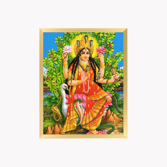 Naga Devata Wall Art – Serpent Goddess Hindu God Photo Frame