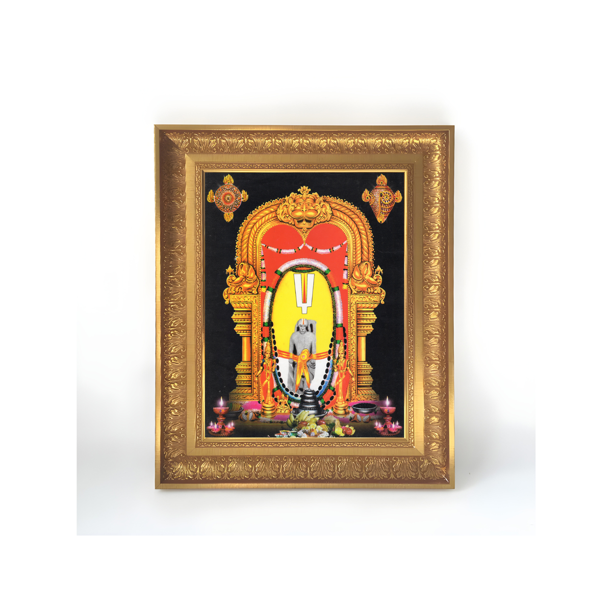 Premium Sri Varaha Lakshmi Narasimha Swami Wall Art – Simhachalam Lord Narasimha Hindu God Photo Frame