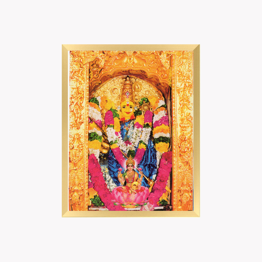 Kanaka Durga Devi Wall Art – Sri Kanaka Durga Amma Hindu Goddess Photo Frame