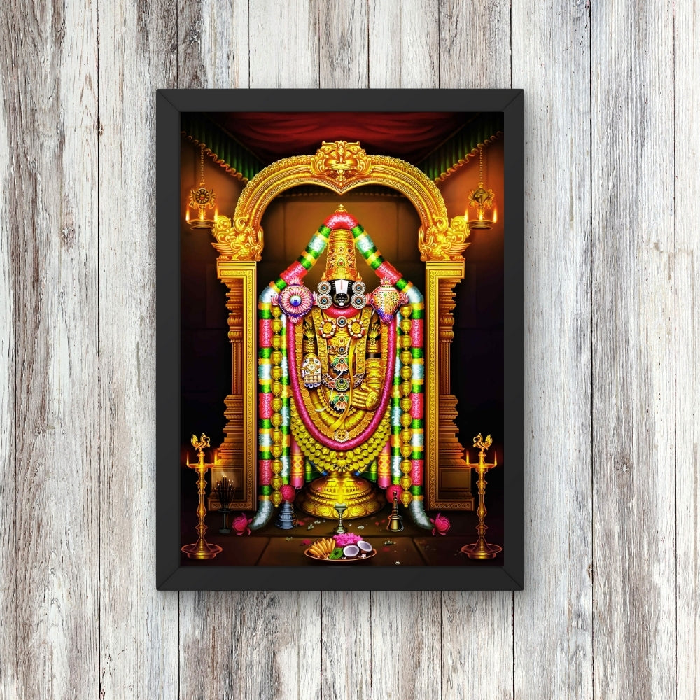 Lord Venkateshwara wall art- Thirupathi Balaji god frame