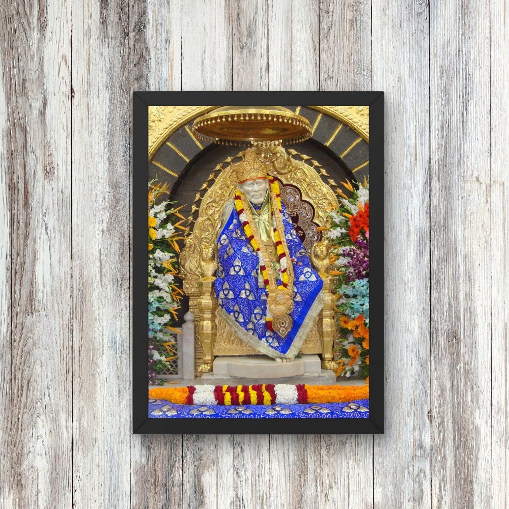 Lord Saibaba Wall Art - Saibaba hindu God Photo Frame