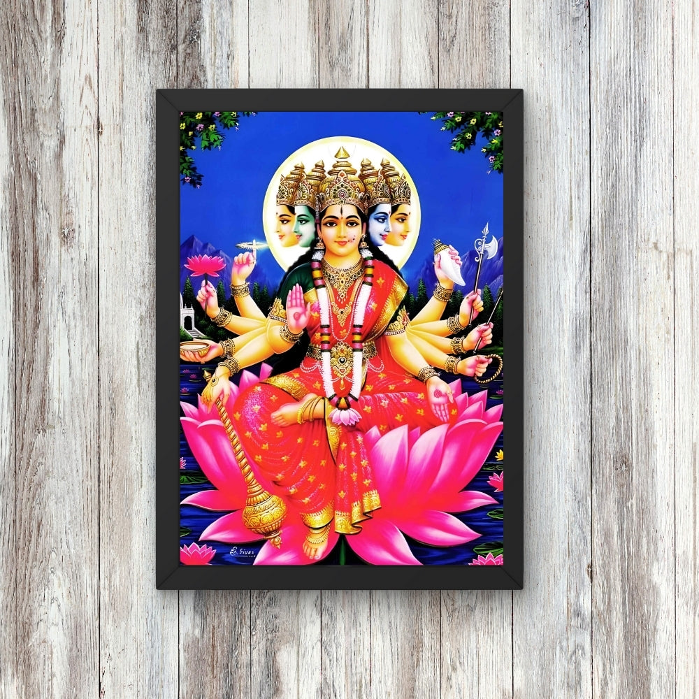 Goddess Gayatri Matha wall art- Maa Gayatri photo frame