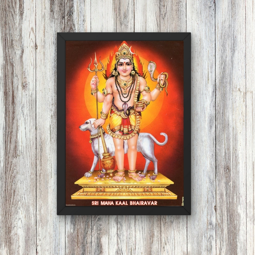 Sri Maha Kala Bhairava wall art- Lord bhairava photo frame
