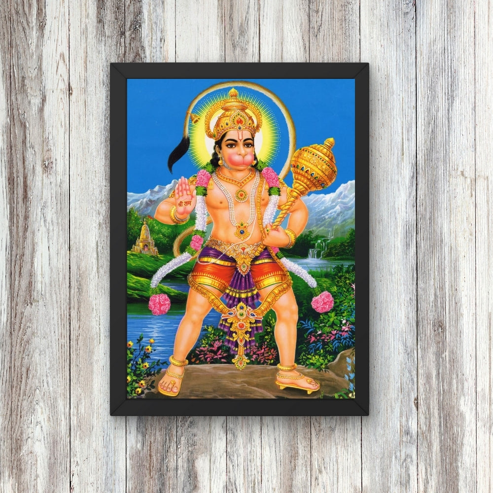 Lord Hanuman wall art- Hanuman wall art photo frame