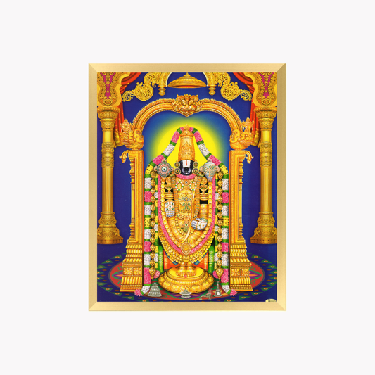 Lord Venkateswara Wall Art – Tirupati Balaji Srinivasa Hindu God Photo Frame