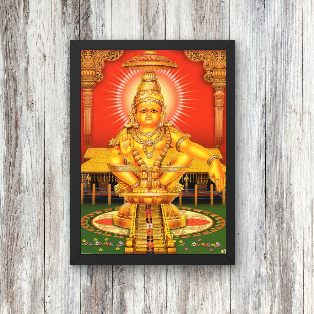 Lord Ayyappa wall art-God Manikanta photo frame