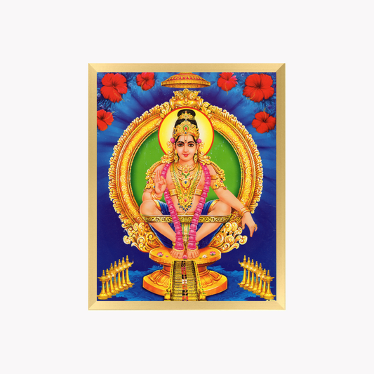 Ayyappa Swamy Wall Art – Lord Ayyappa Hindu God Photo Frame