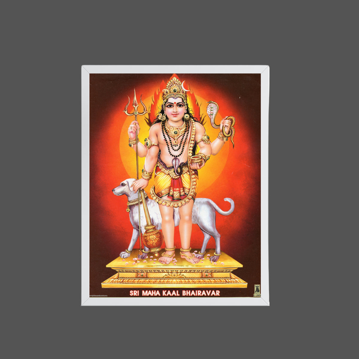 Sri Maha Kala Bhairava wall art- Lord bhairava photo frame