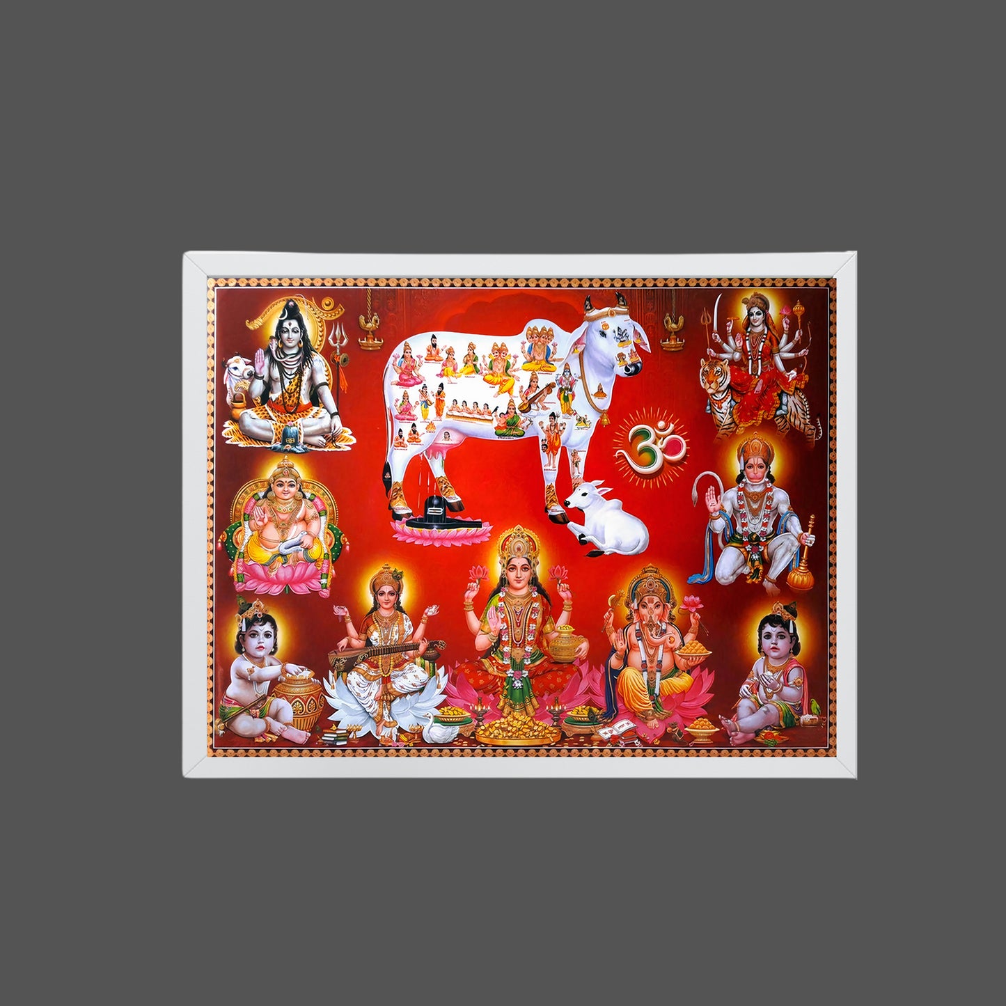 Hindu Gods and Goddesses Divine Wall Art – Traditional Sanatan Devotional Photo