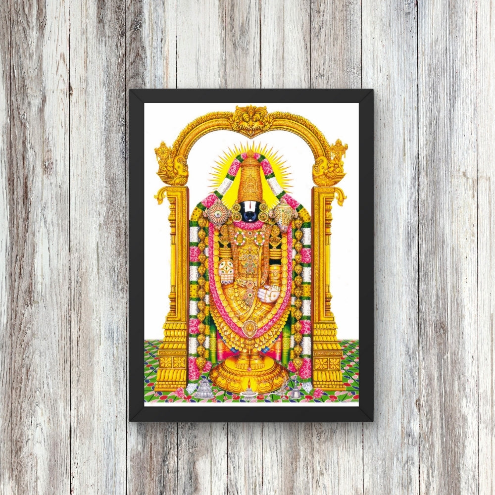 Lord Vemkateshwara Wall Art - venkateshwaraswamy Hindu God Photo Frame