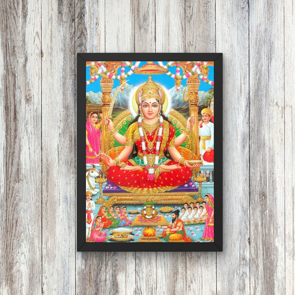 Maa Laxmi Devi Wall Art - Laxmi Devi HIndu God Photo Frame