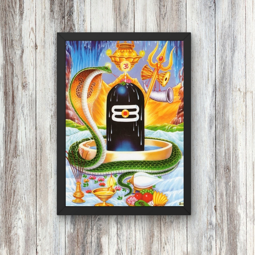 Shiva Lingam wall art- God shiva lingam photo frame