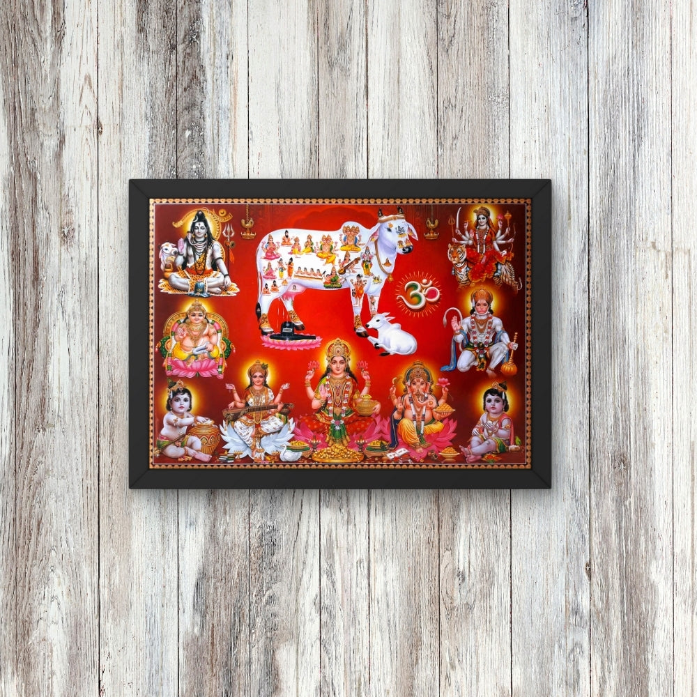 Hindu Gods and Goddesses Divine Wall Art – Traditional Sanatan Devotional Photo
