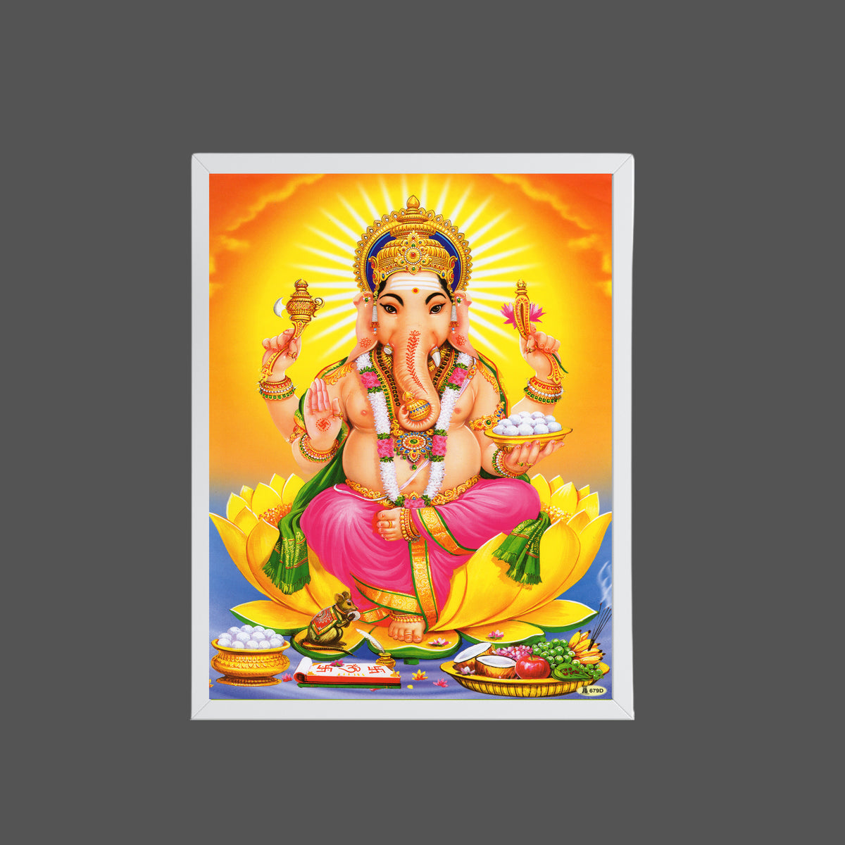 Lord Ganesh Wall Art - Ganesh Hindu God Photo Frame