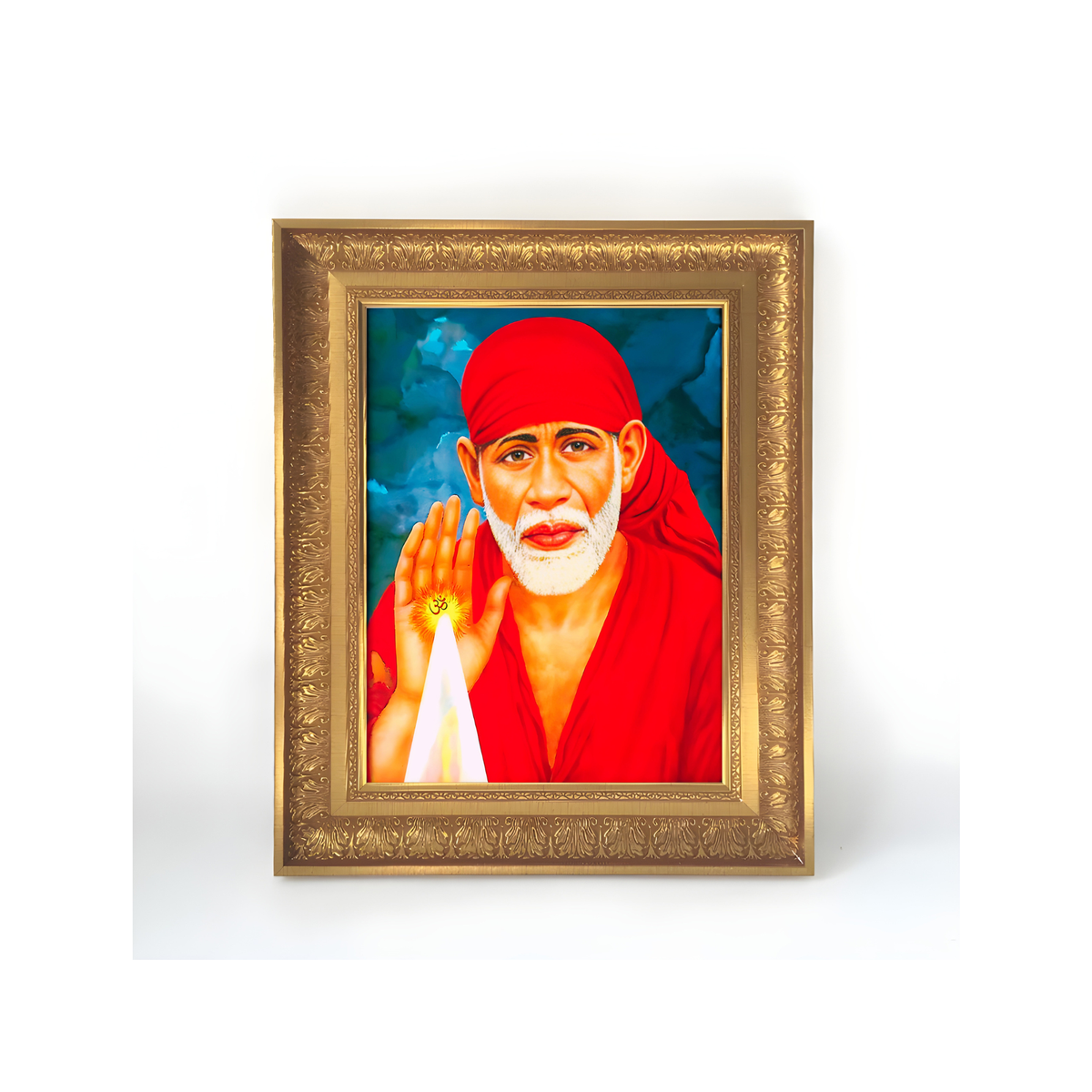 Premium Shirdi Sai Baba Wall Art – Sai Baba Photo Frame | Spiritual Hindu Religious Home Décor