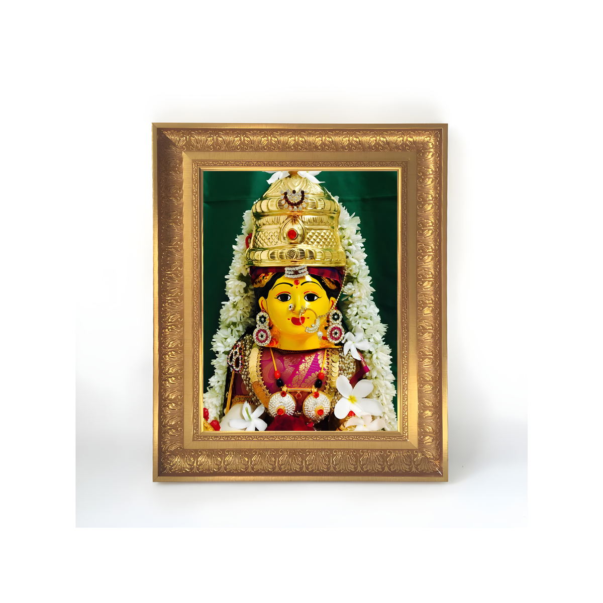 Premium Varalakshmi Devi Wall Art – Goddess Lakshmi Varalakshmi Vratam Hindu Goddess Photo Frame