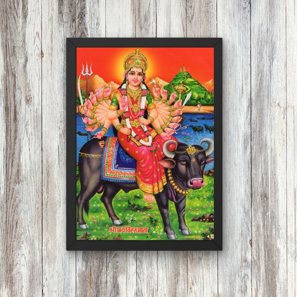 Goddess Durga wall art- Maa Durga photo frame
