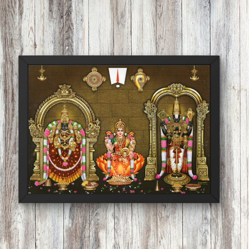 Goddess Padmavathi Laxmi venkateshwara wall art- Lord Balaji photo frame