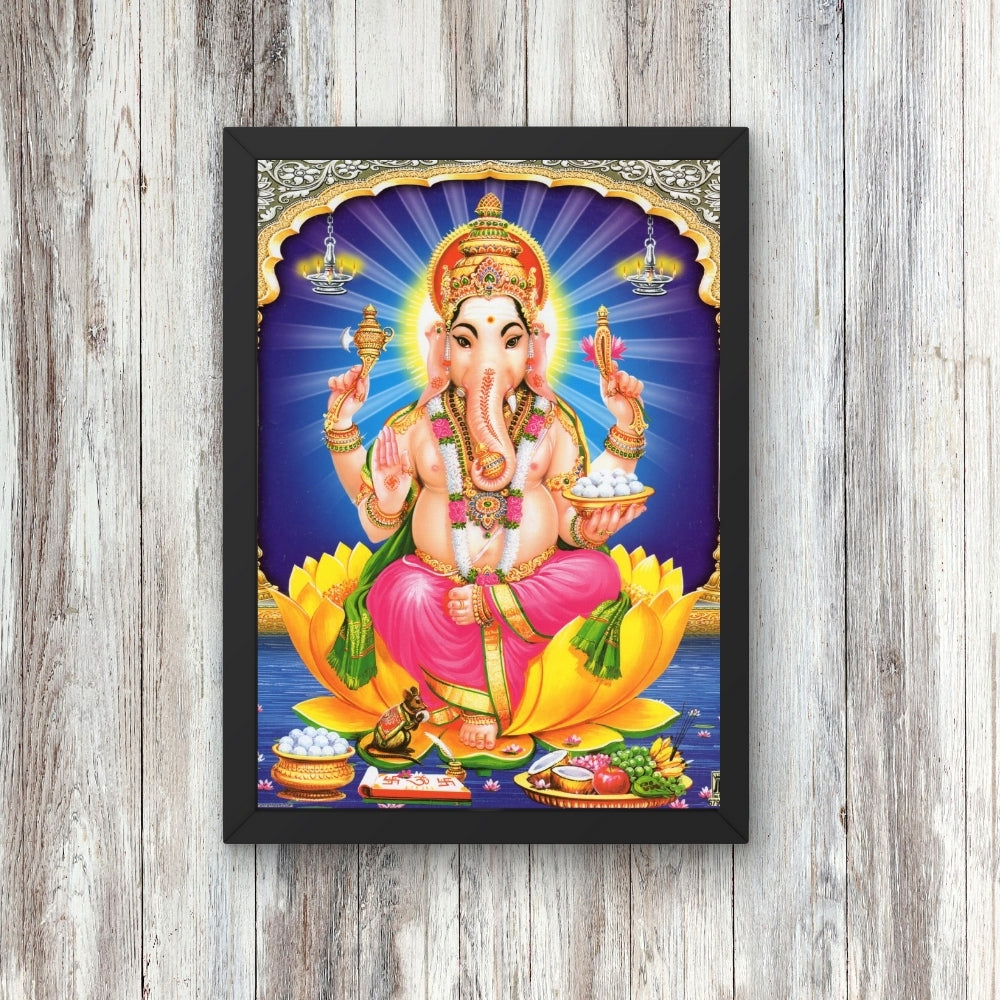 Lord Ganpathi wall art- Vinayaka hindu god photo frame