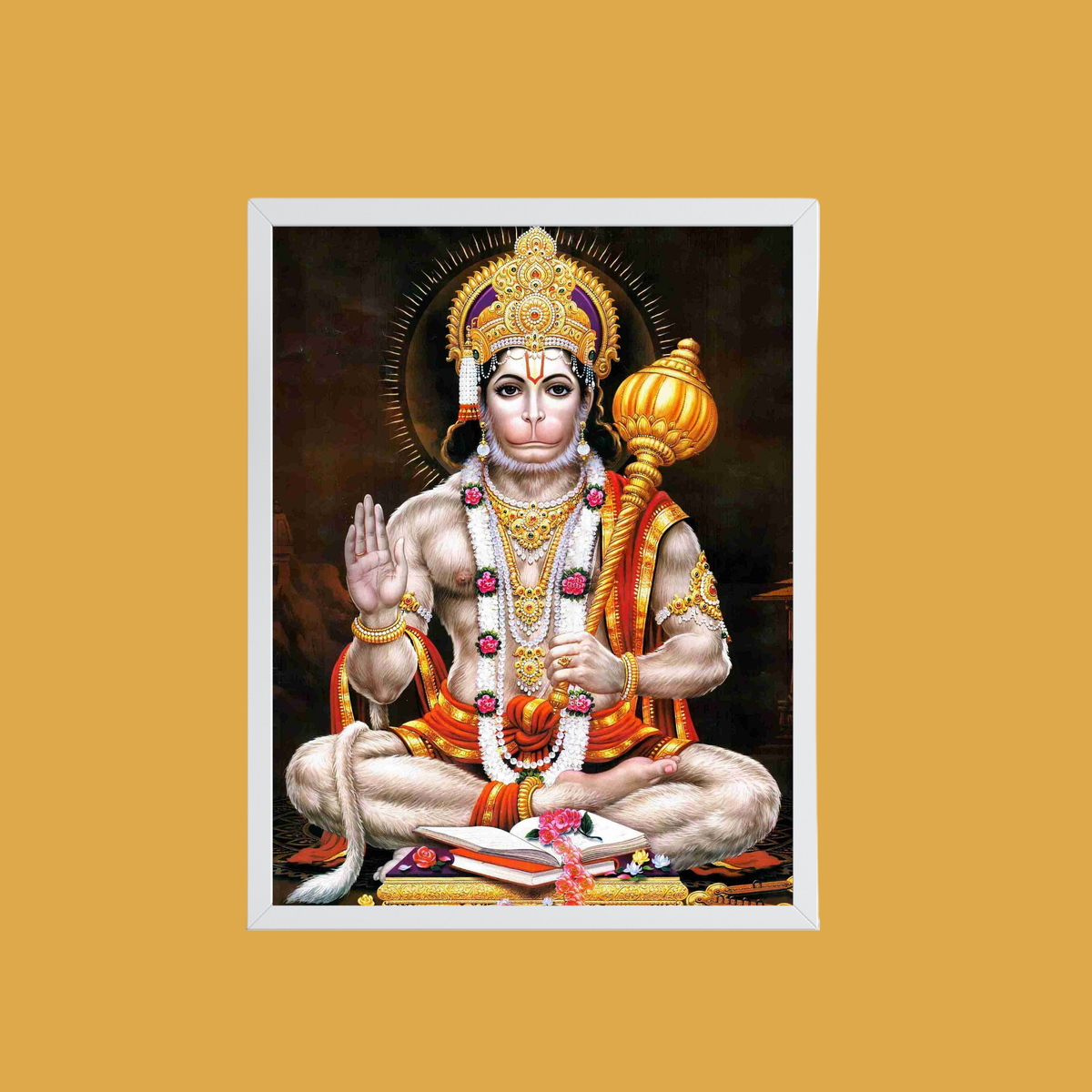 Lord Hanuman Wall Art - Hanuman hindu god Photo Frame