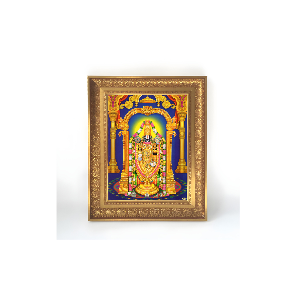 Premium Lord Venkateswara Wall Art – Tirupati Balaji Srinivasa Hindu God Photo Frame