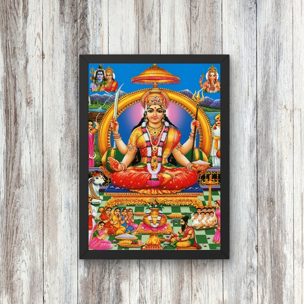Goddess Santhoshi maatha Wall Art – Godess santhoshi maa Hindu Goddess Photo Frame