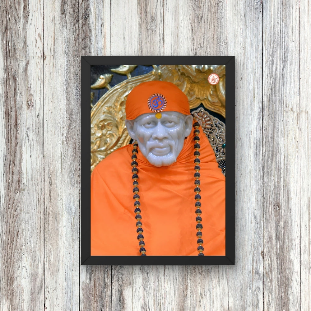 Shirdi Sai Baba Wall Art – Sai Baba Hindu Spiritual God Photo Frame