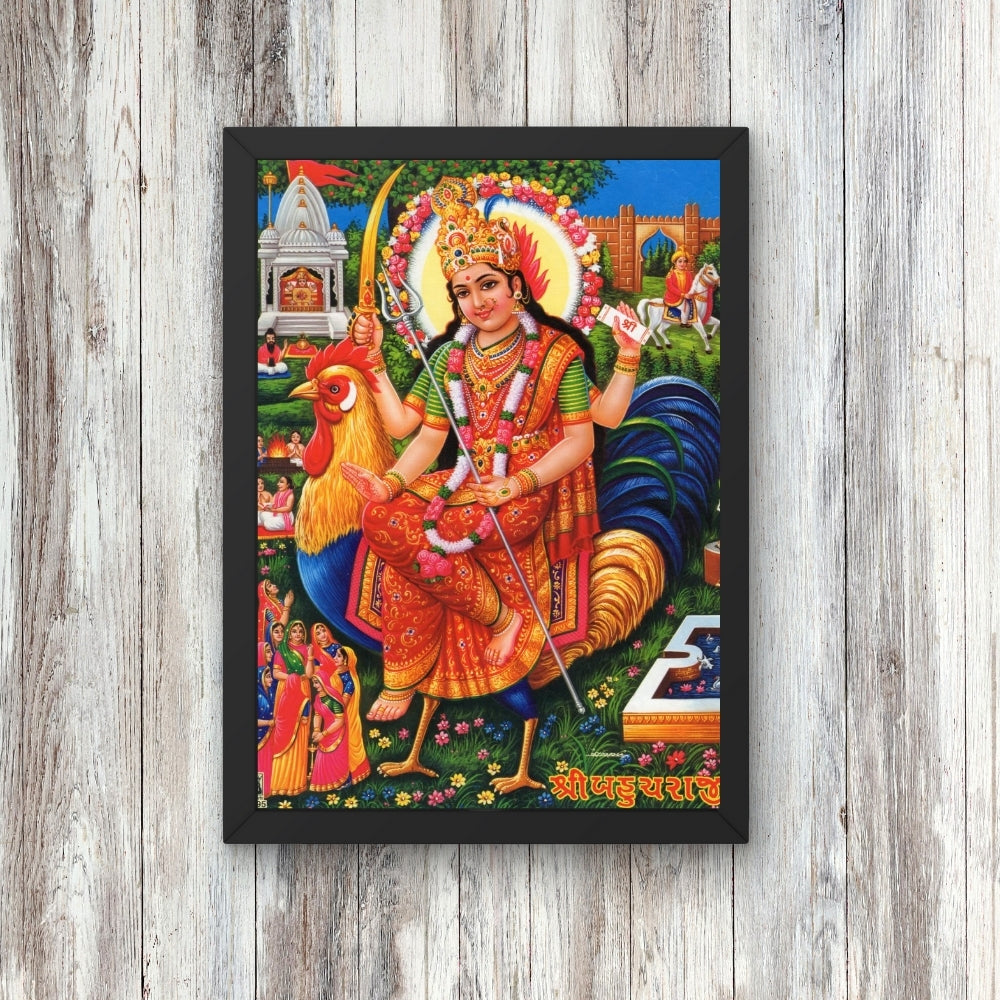 Lord Durga wall art-Maa Durga photo frame