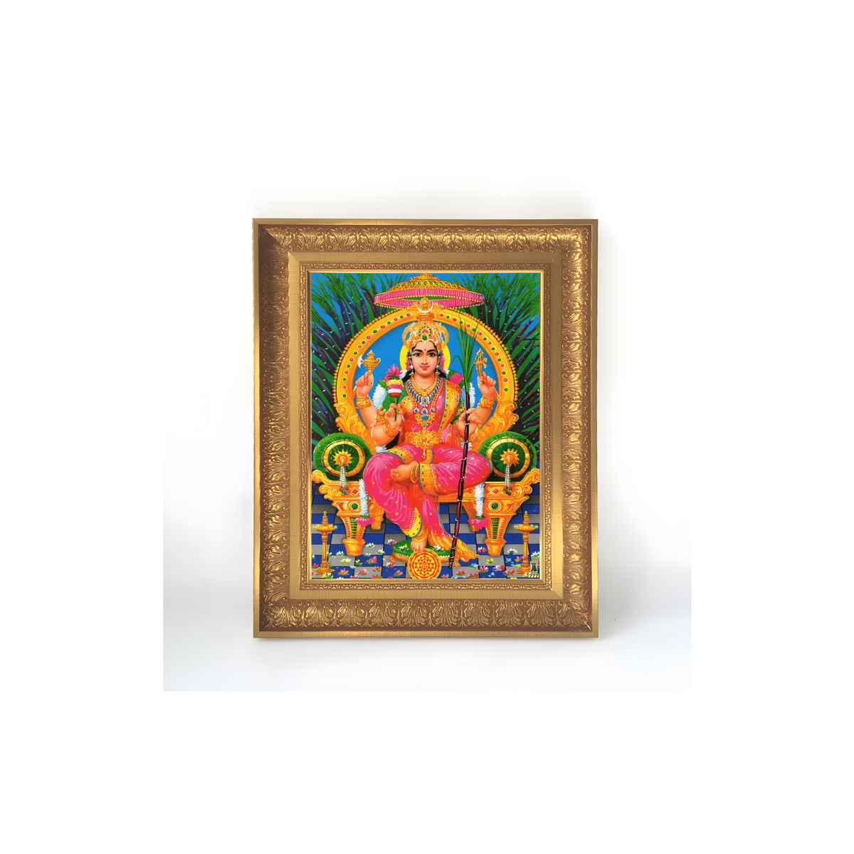 Premium Sri Lalitha Tripura Sundari Wall Art – Goddess Lalitha Devi Hindu God Photo Frame