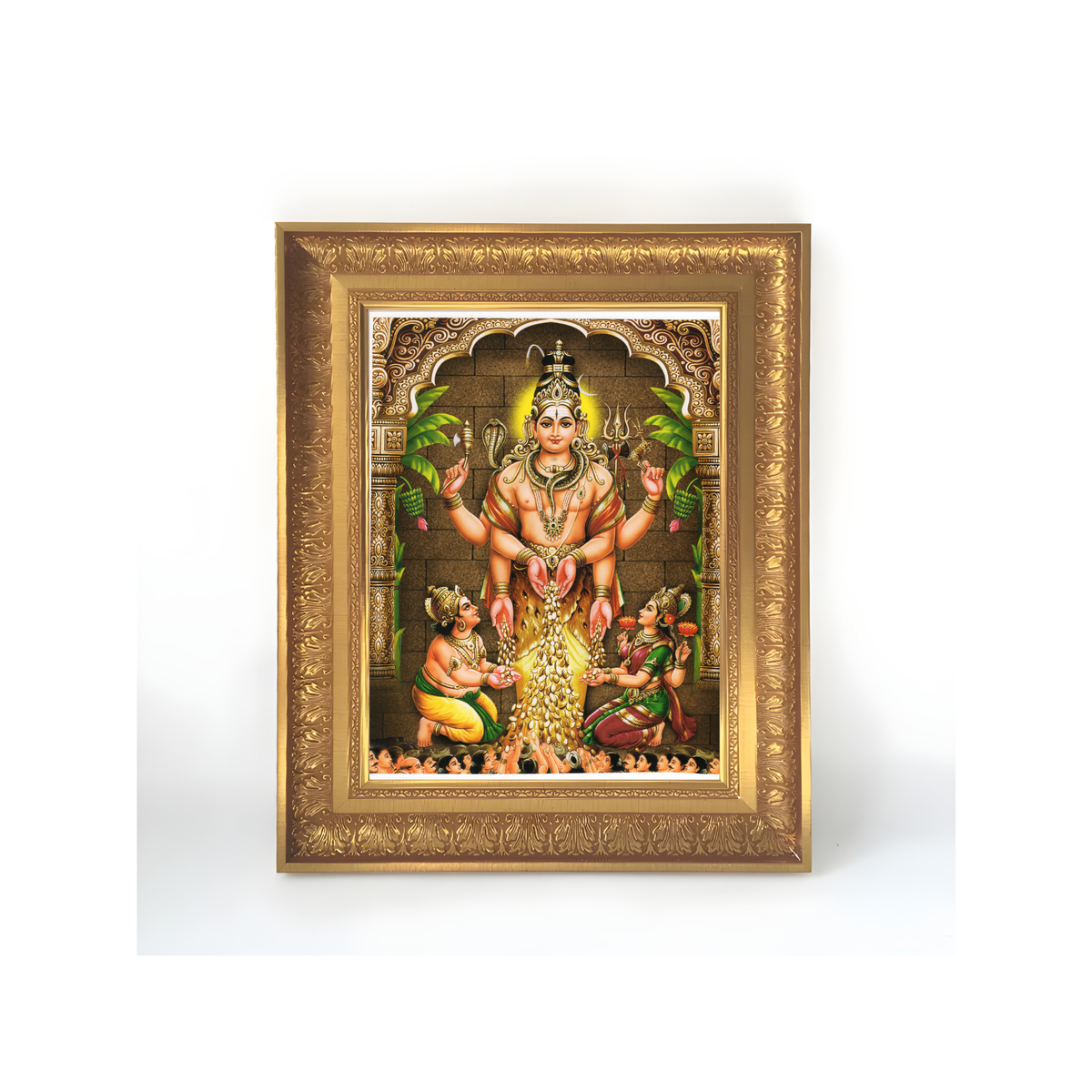 Premium Swarna Akarshana Bhairava Wall Art – Lord Swarna Akarshana Bhairava Hindu God Devotional Photo